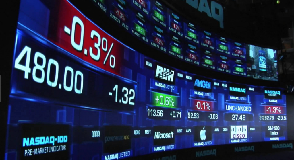 данные о состоянии криптовалютного спот-рынка в режиме реального времени Nasdaq